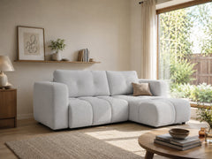 Corner Sofa Bed Modi II in Light Grey, image 17