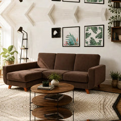 Corner Sofa Bed Aramis in Brown, image 6