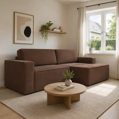 Corner Sofa Bed Como in Brown, image 18