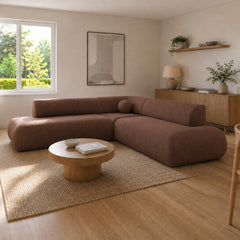Corner Sofa Bed Puente II in Brown, image 9