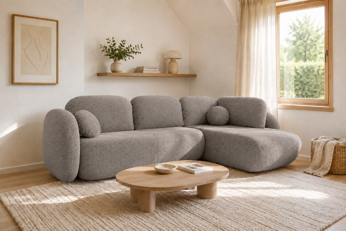 Corner Sofa Bed Olio II in Grey, image 3
