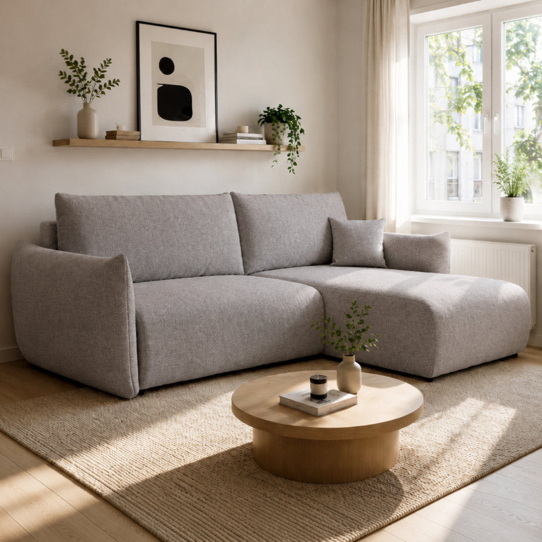 Corner Sofa Bed Allora in Grey, image 18