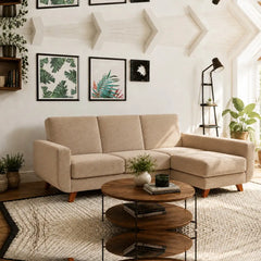 Corner Sofa Bed Aramis in Beige, image 11