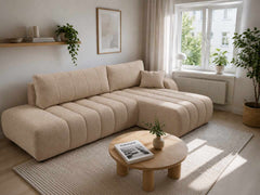 Corner Sofa Bed Baloo in Beige, image 4