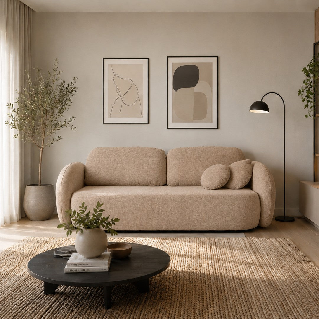 Sofa Bed Olio in Beige, image 2