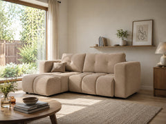 Corner Sofa Bed Modi II in Beige, image 4