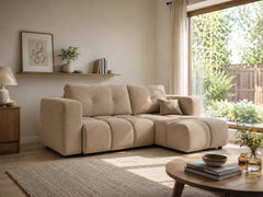 Corner Sofa Bed Modi II in Beige, image 5