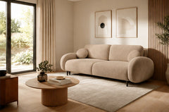 Sofa Bed Soft in Beige, image 3