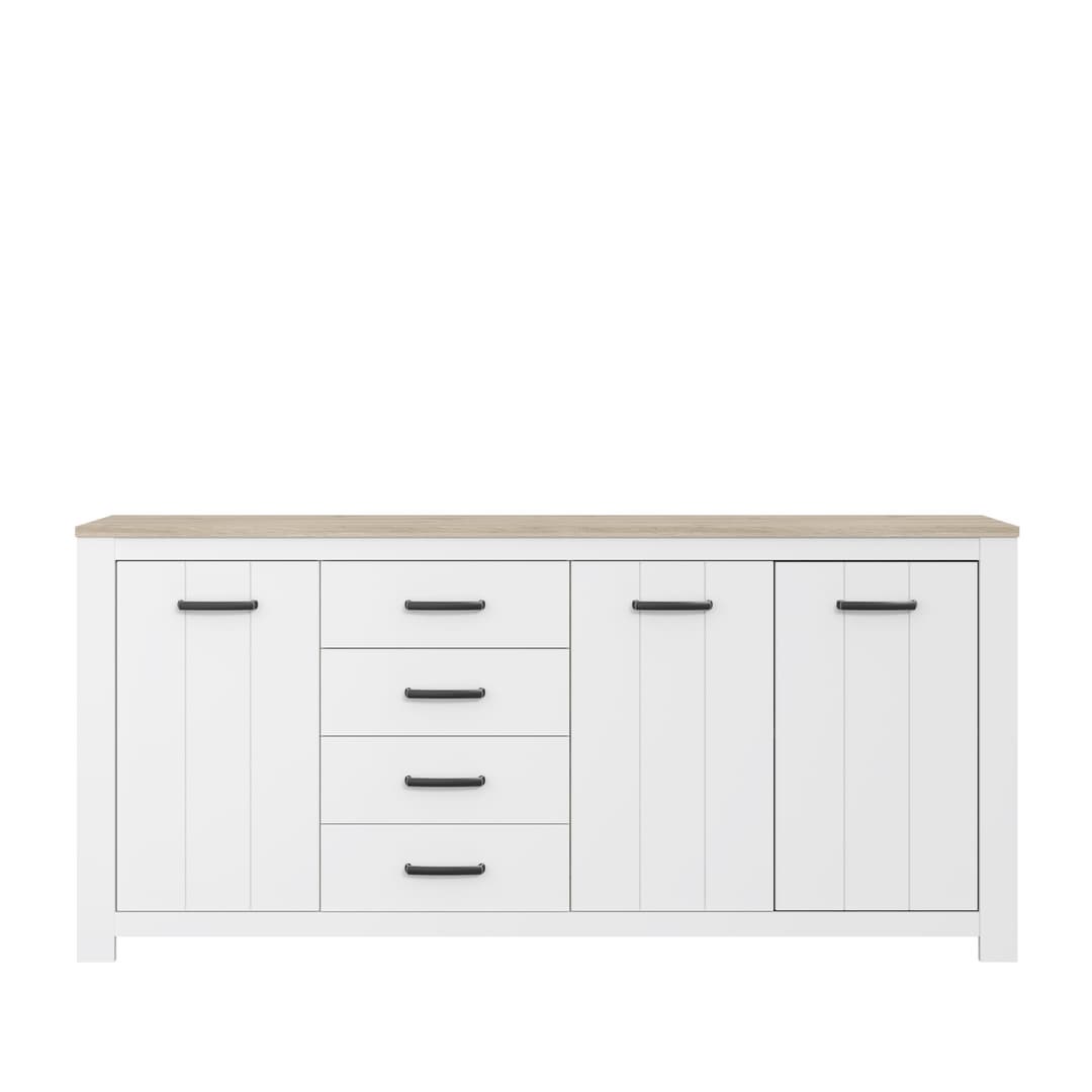 Elara Sideboard Cabinet 206cm in White, image 4