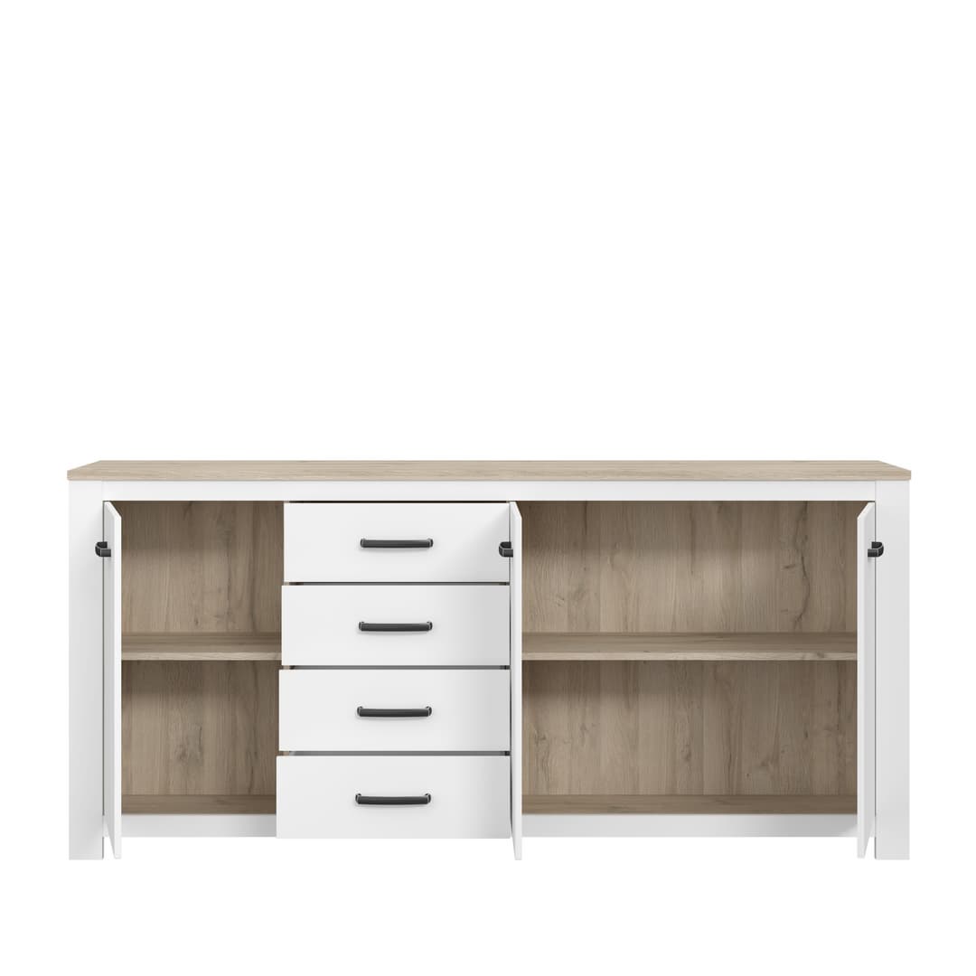 Elara Sideboard Cabinet 206cm in White, image 5