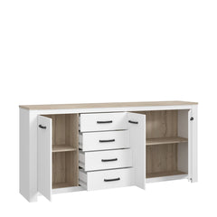 Elara Sideboard Cabinet 206cm in White, image 3