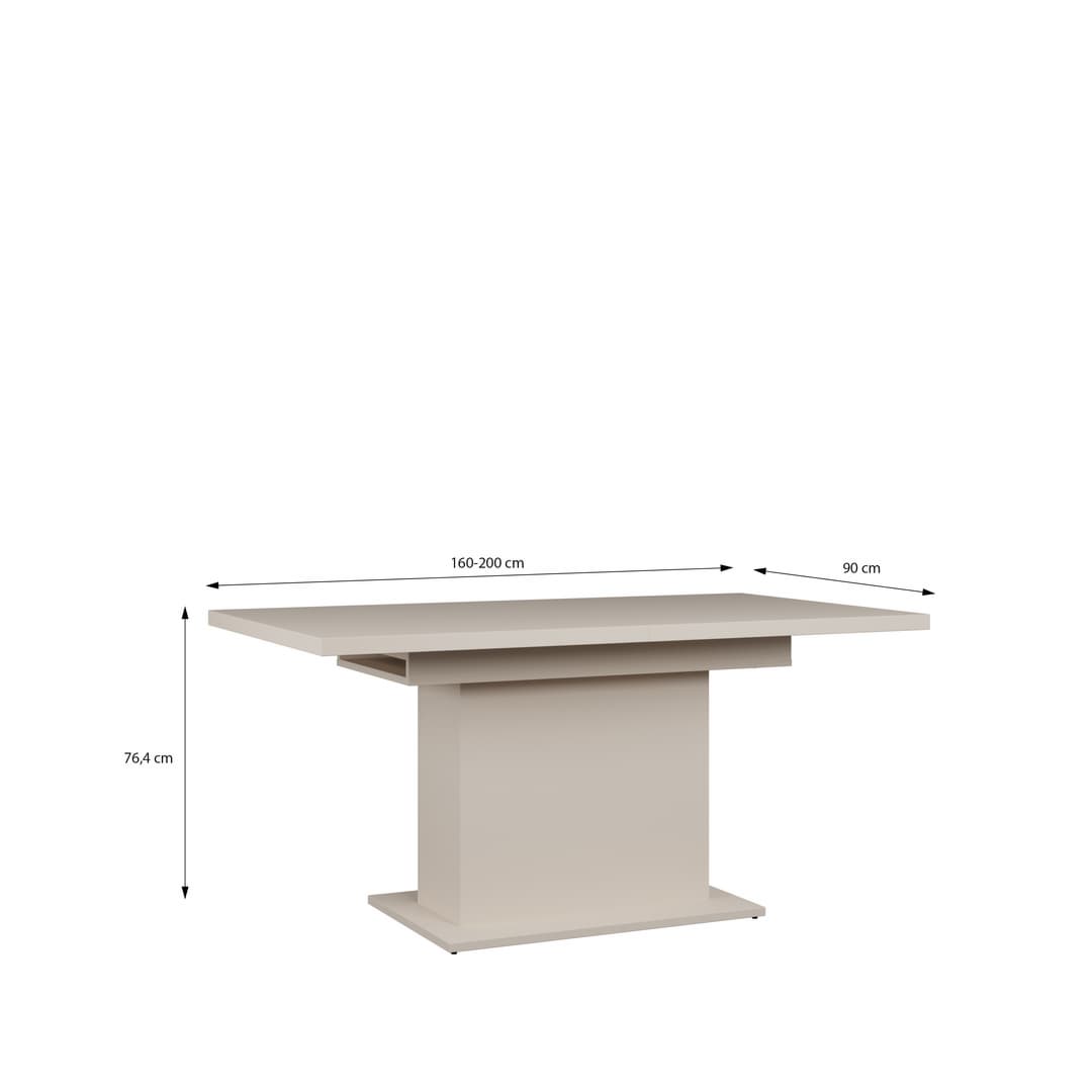 Chikuma Extending Dining Table 160cm in Sand, image 6