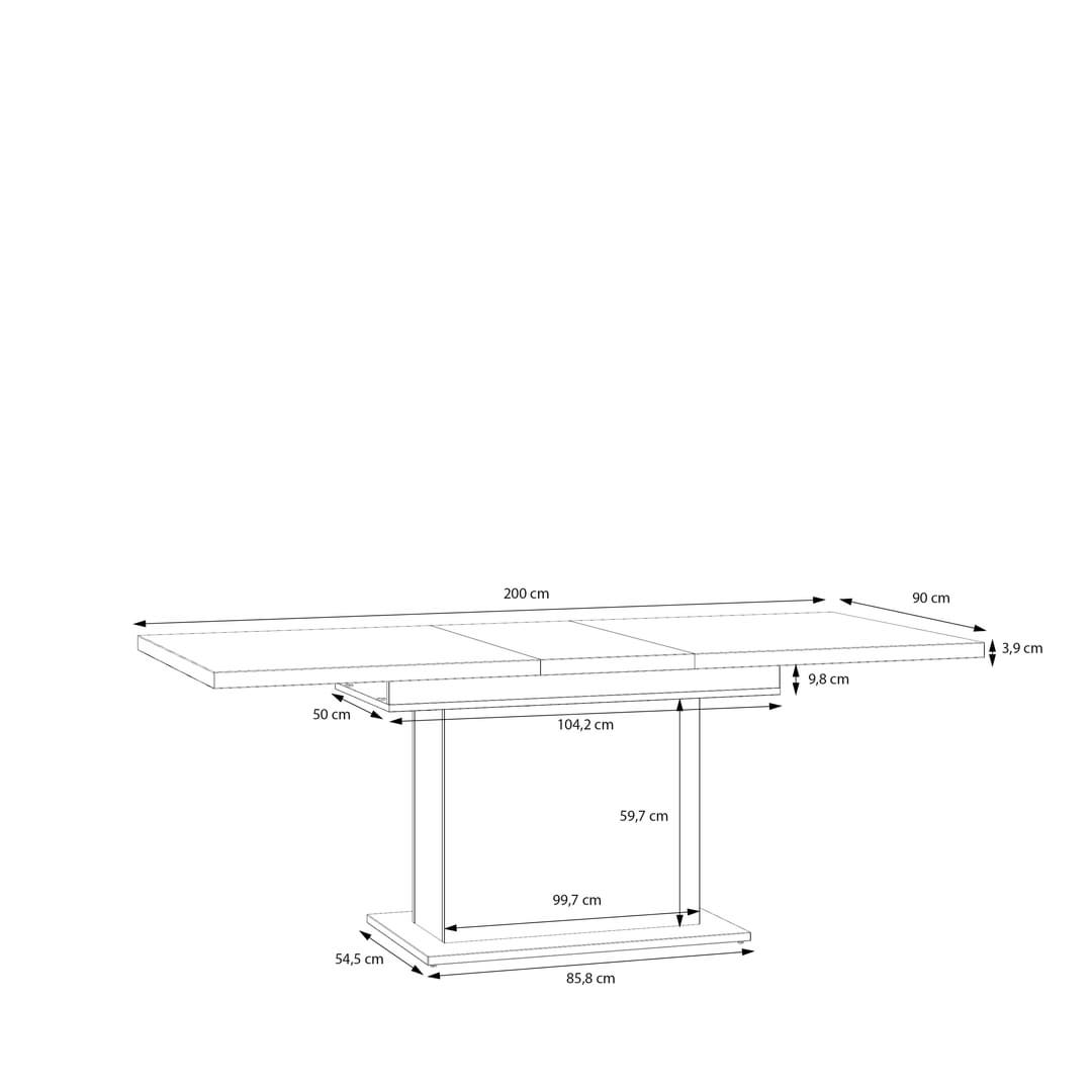 Chikuma Extending Dining Table 160cm in Sand, image 8
