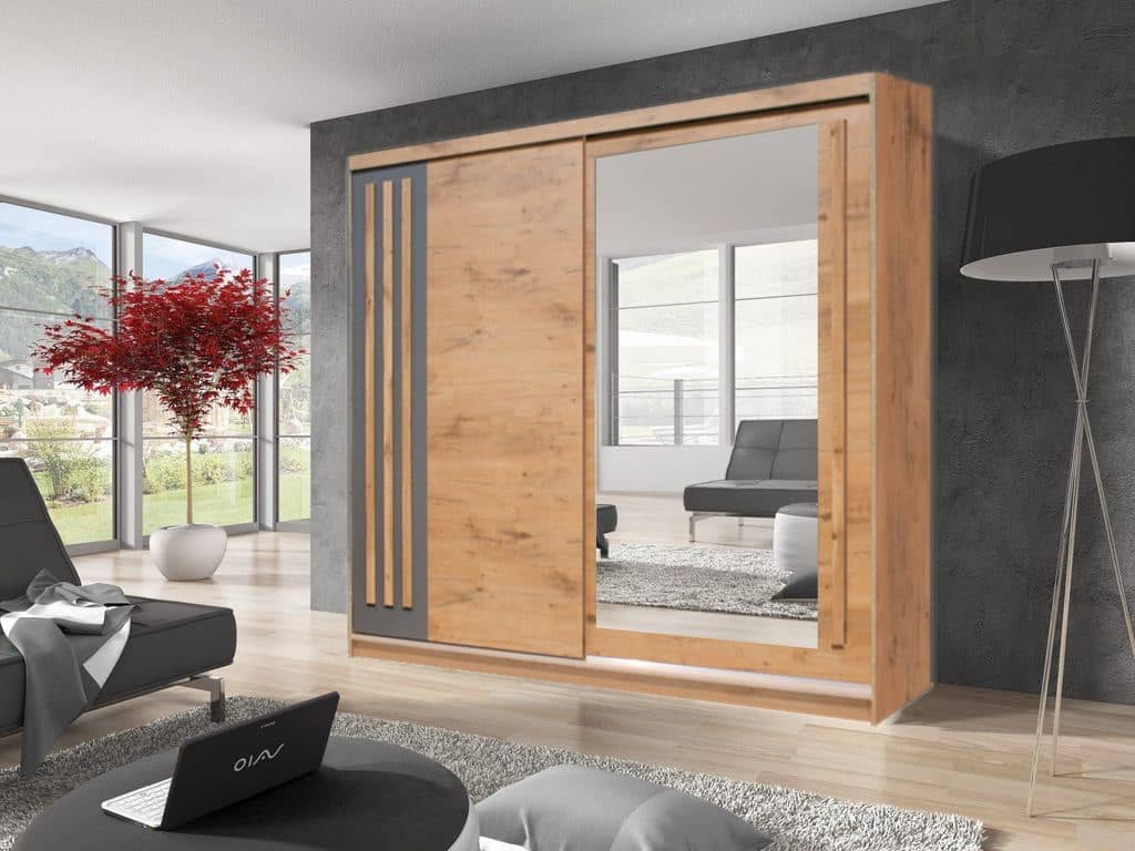 Effect 2 Sliding Door Wardrobe 200cm - product image 5