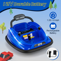 Electric Bumper Car with Remote Control for Kids-Blue