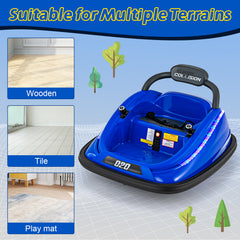 Electric Bumper Car with Remote Control for Kids-Blue