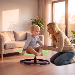 Elephant-Shaped Spinning Chair for Autistic and ADHD Kids with Dual Side Handles and Build Balance-Green
