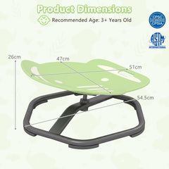 Elephant-Shaped Spinning Chair for Autistic and ADHD Kids with Dual Side Handles and Build Balance-Green