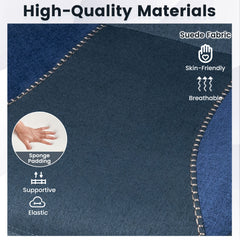 Ergonomic Office Chair with Suede Fabric and 2D Headrest