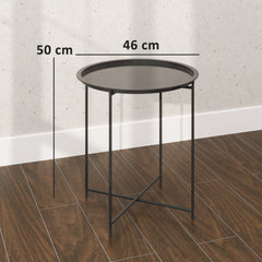Outsunny Steel Removable Tray Top Garden Table - Black - product image 3