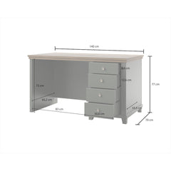 Evora Office Desk 140cm