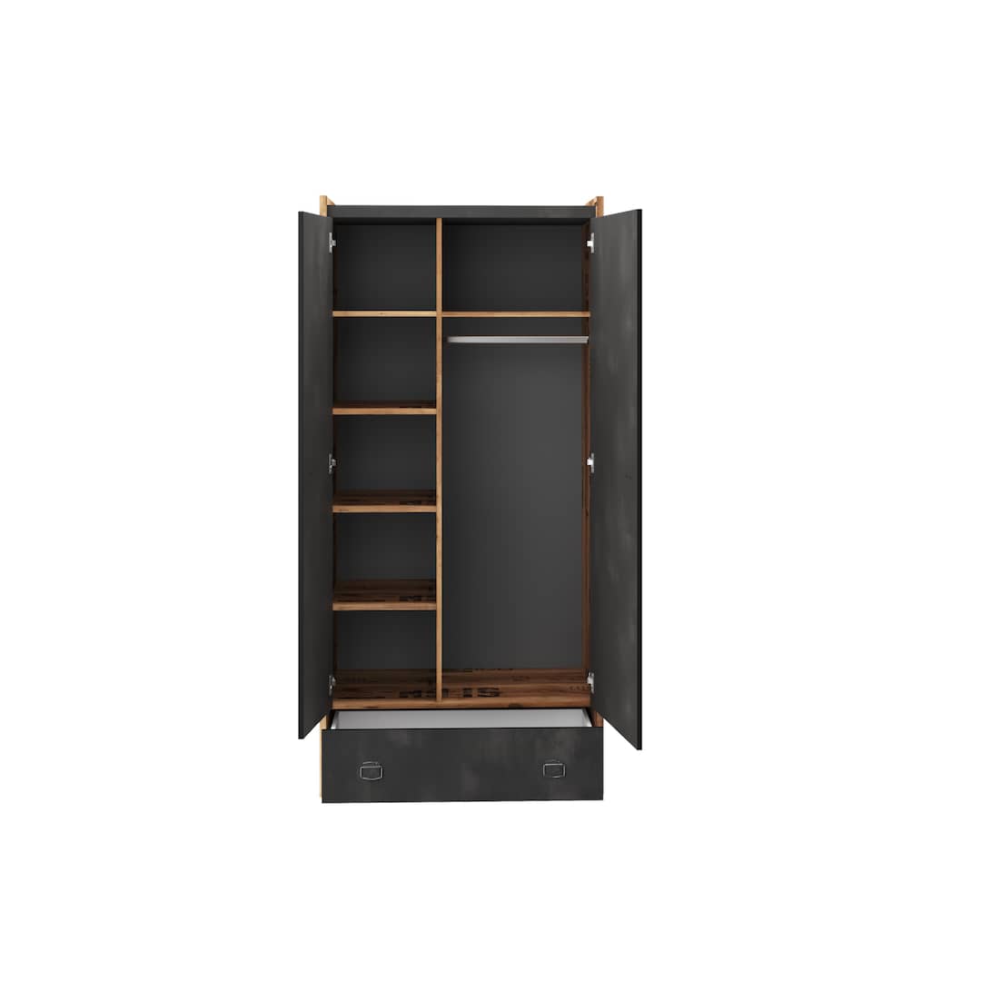 Fargo 02 Hinged Wardrobe 90cm - product image 2