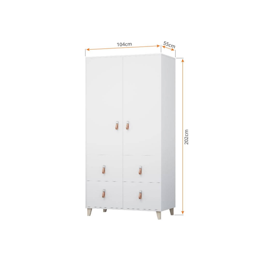 Figo FG-06 Hinged Wardrobe 104cm