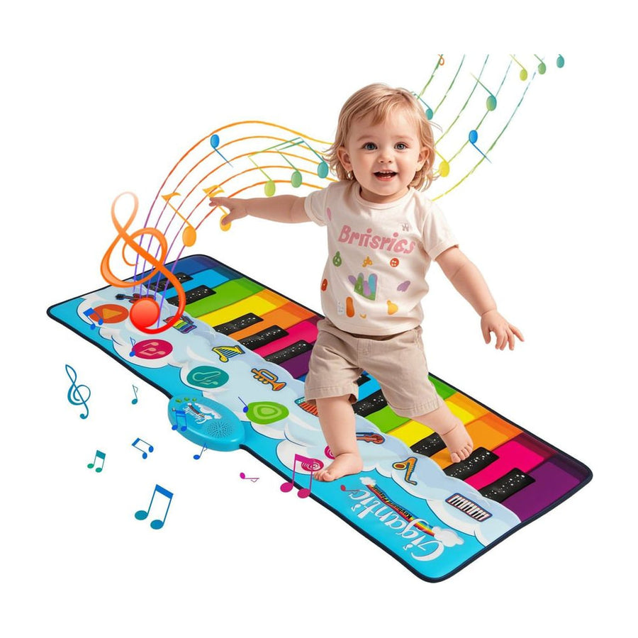 Floor Piano Dance Mat with 8 Instrument Sounds and Built-in Music-S