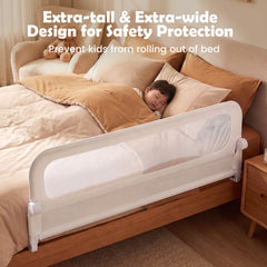 Foldable Bed Rail in White, image 6