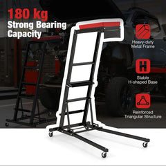 The automotive engine creeper with its heavy duty metal frame and stable H-shaped base