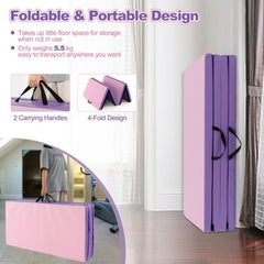Foldable and portable design of the gymnastics mat