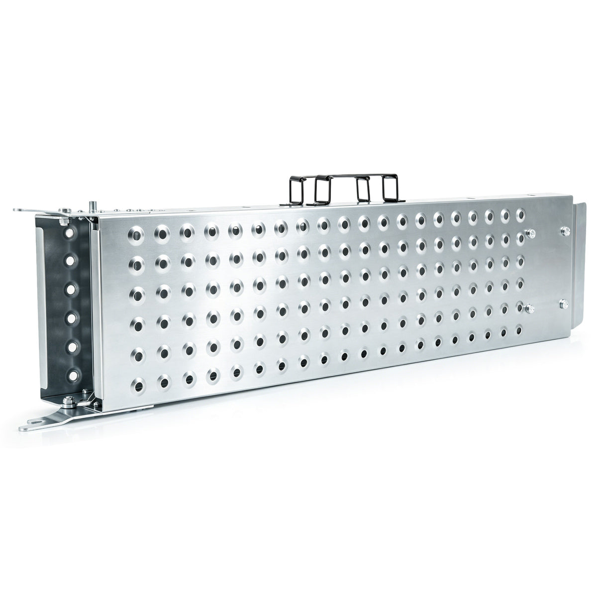 Folding Loading Ramps and 400 KG Capacity 2-Pack Multi-Use Ramps with Handles for Pickup Truck and Trailer-Silver