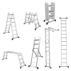 7-in-1 Folding Multi-Purpose Extension Aluminum Ladder