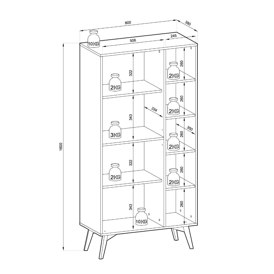 Forest Highboard Cabinet 80cm - product image 9