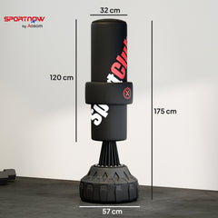 SPORTNOW 175cm Heavy Boxing Bag with Stand and Suction Cup Base