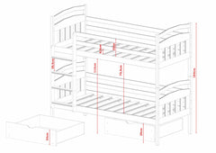 Wooden Bunk Bed Gabi with Storage - product image 17