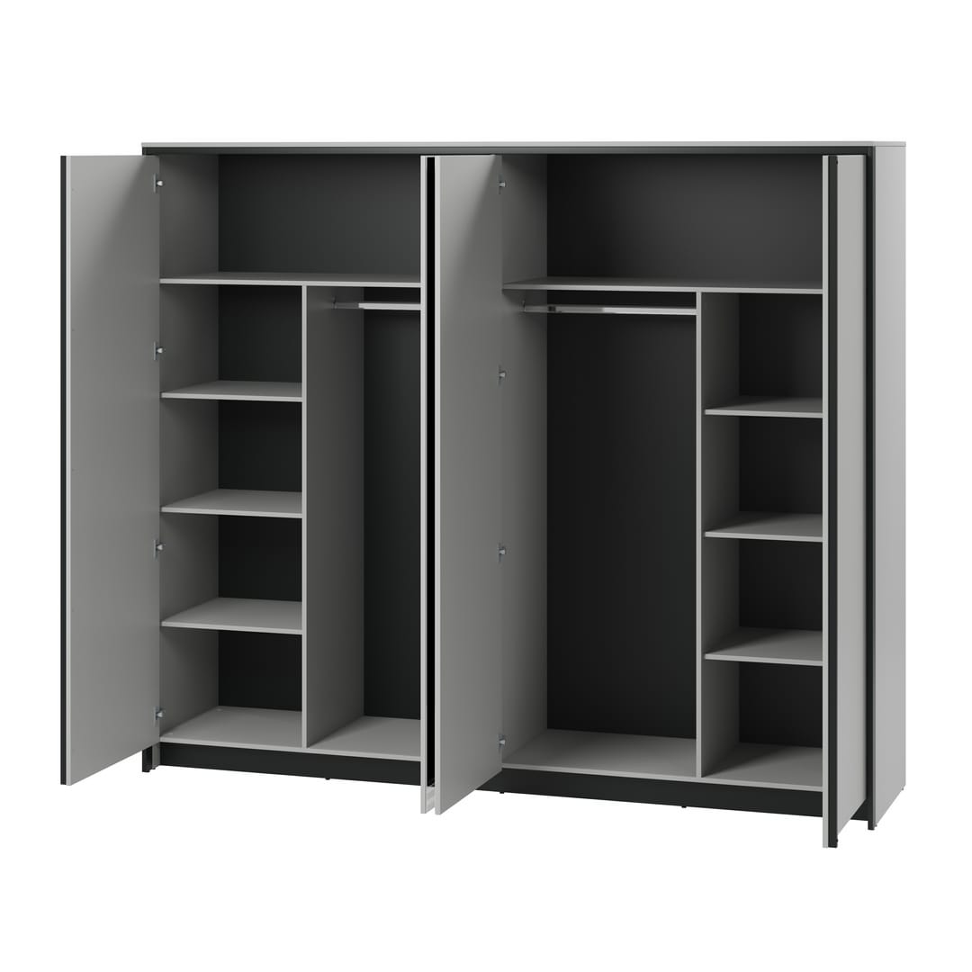 Gris Hinged Door Wardrobe 250cm - product image 3