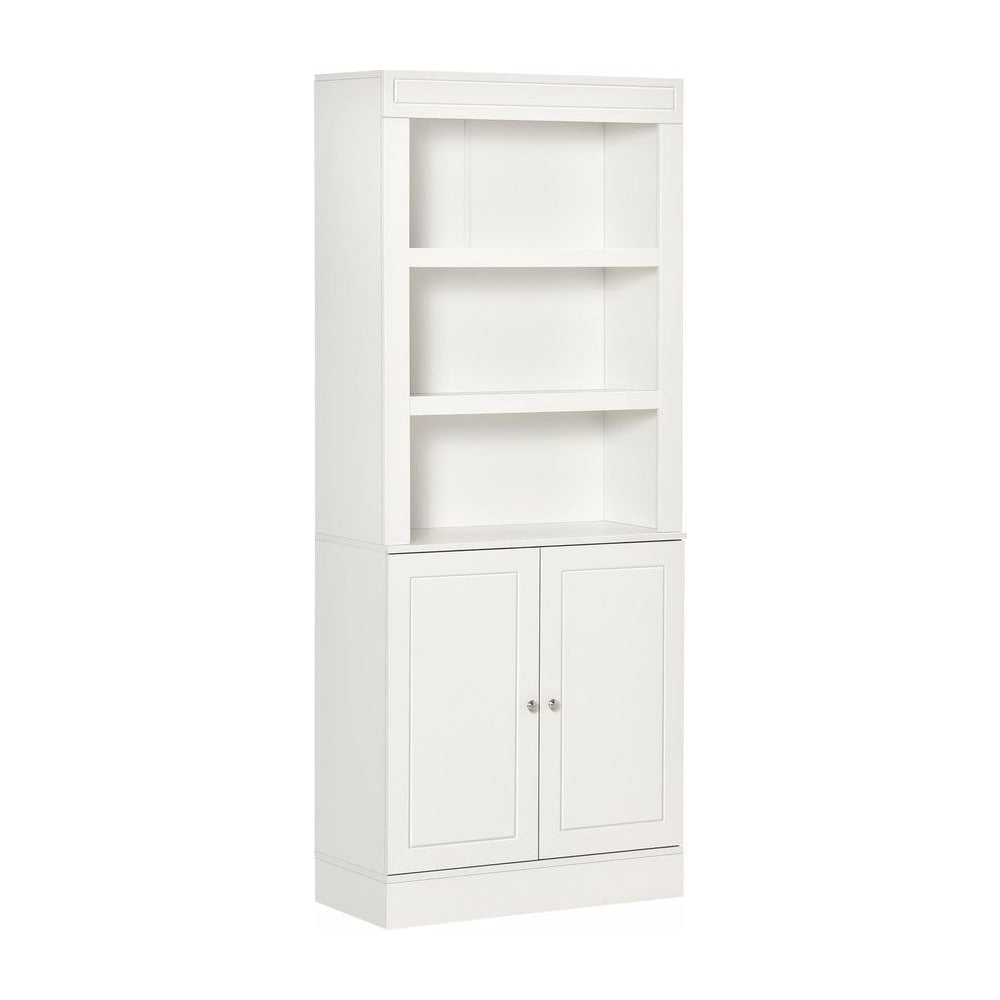 HOMCOM Kitchen Cupboard with 6-tier Shelving, Freestanding Storage Cabinet, Pantry Cupboard with 3 Open Compartments and