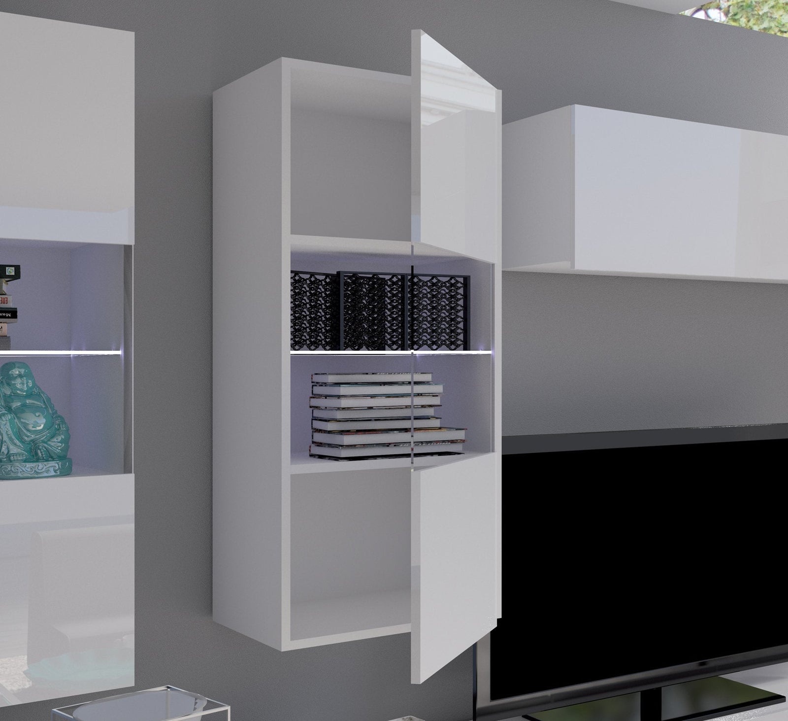 Calabrini Wall Hung Cabinet 45cm