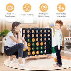 Giant Connect 4 Game Jumbo with 42 Rings-White