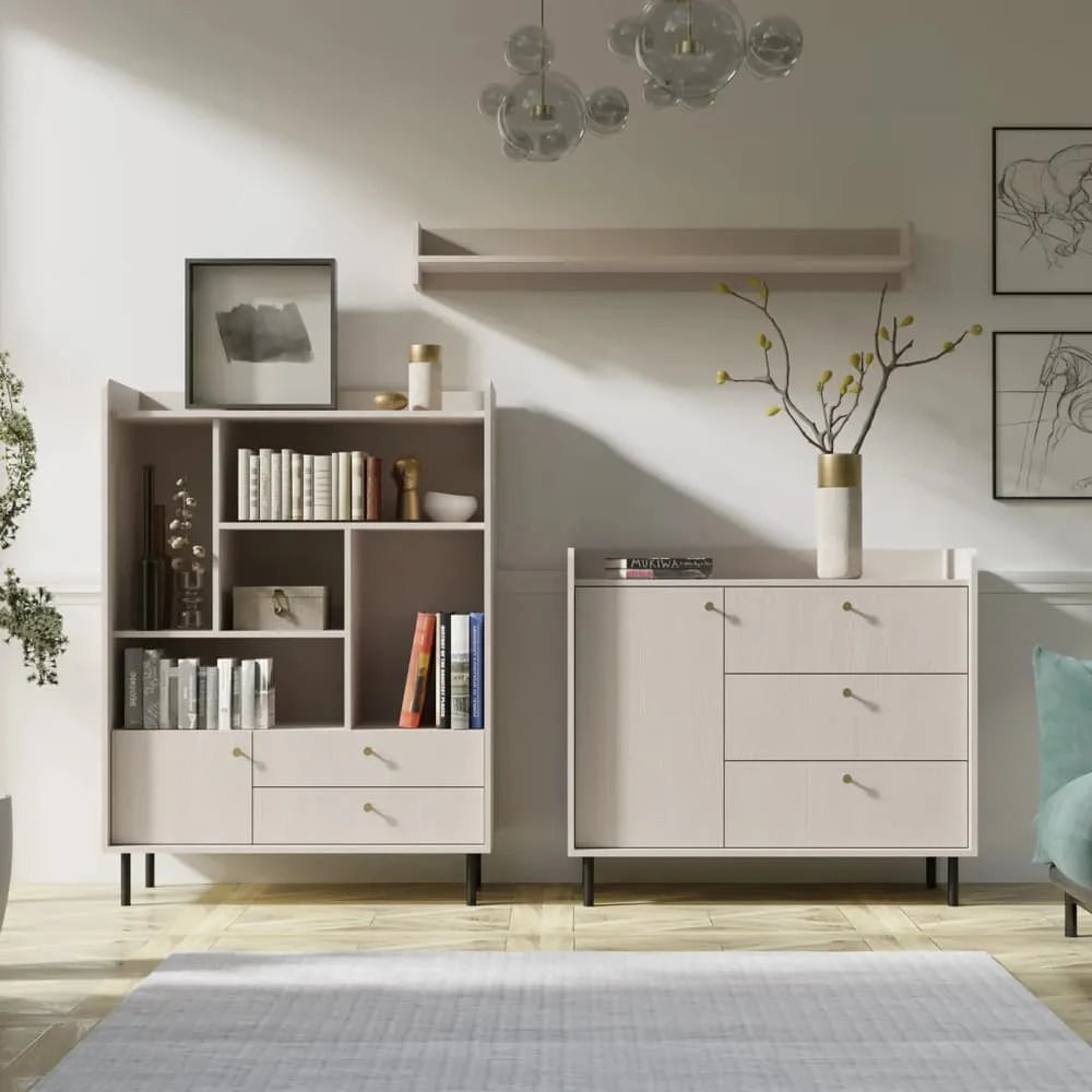 Grande GR3 Highboard Cabinet 104cm in Beige, image 7