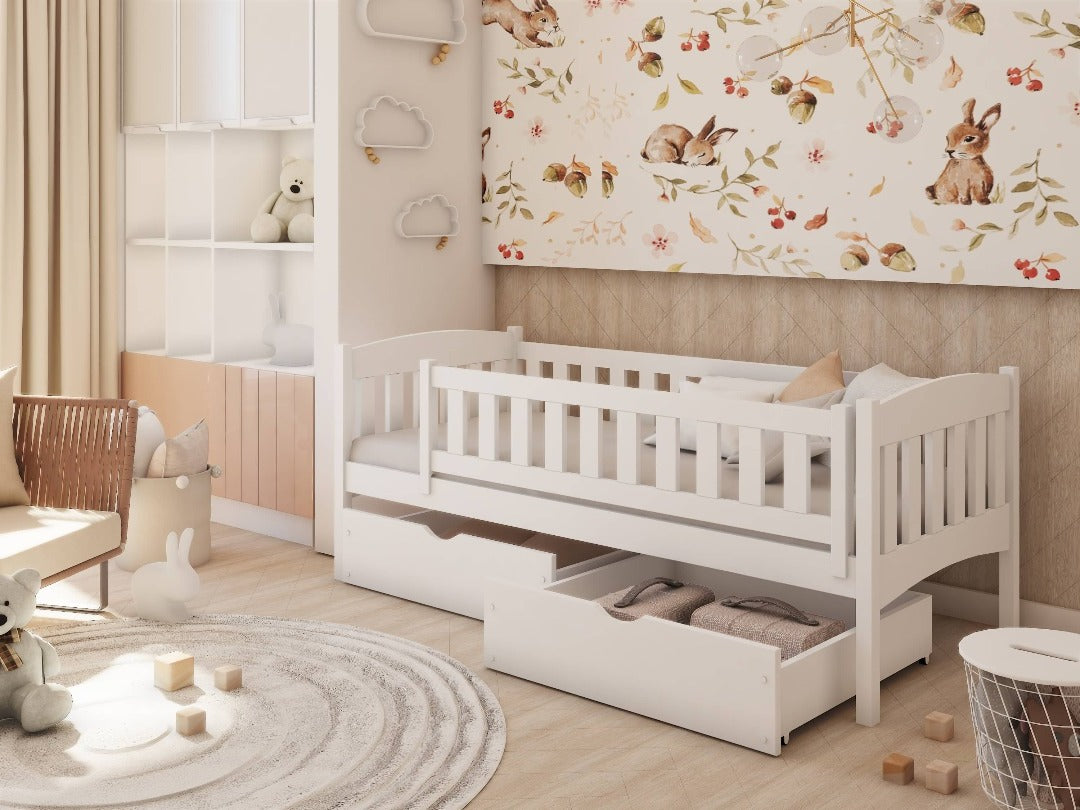 Wooden Single Bed Gucio with Storage - product image 3