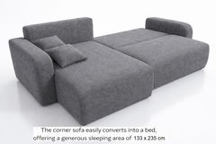 Corner Sofa Bed HAVANA Beige