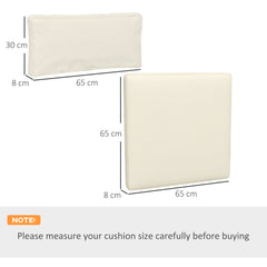 Outsunny 14-piece Dining Set Cushions - Cream