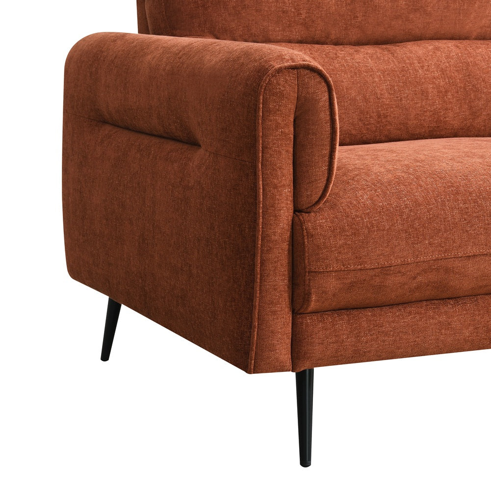Oakmere Corner Sofa Burnt Orange Left Hand