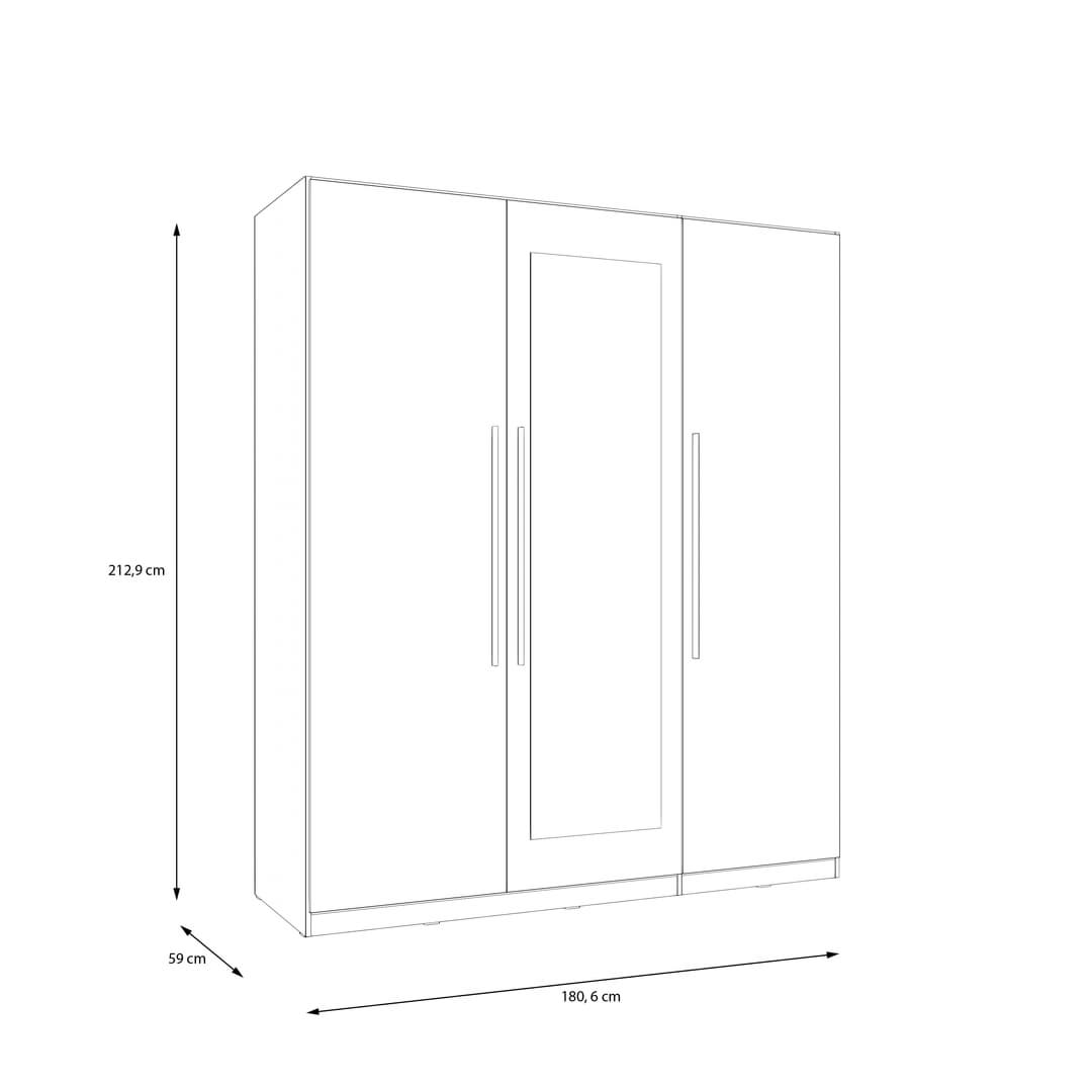 Helen Hinged Door Wardrobe image