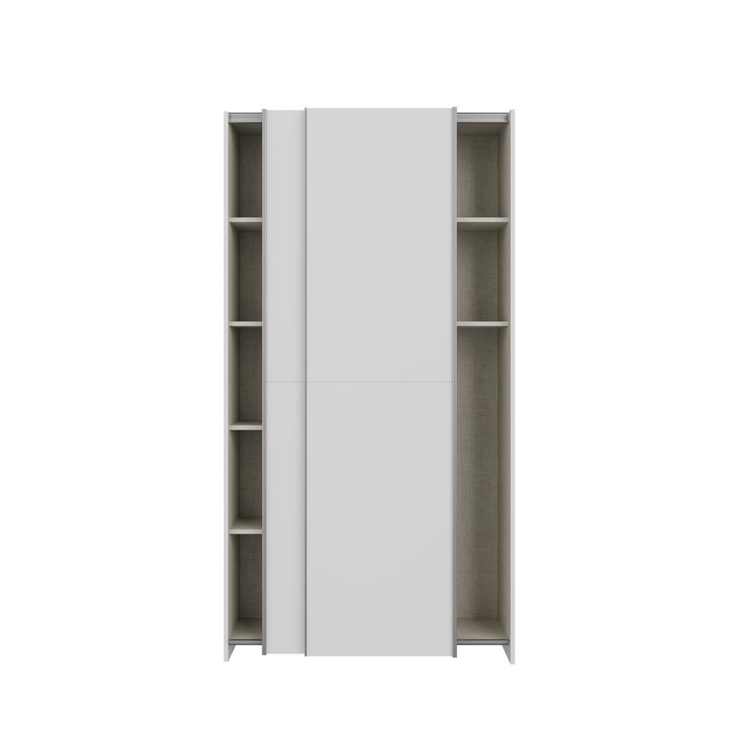Hofsa Sliding Door Wardrobe 100cm in White, image 6