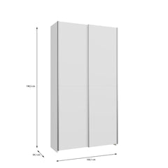 Hofsa Sliding Door Wardrobe 100cm in White, image 7