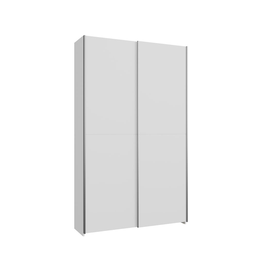 Hofsa Sliding Door Wardrobe 120cm in White, image 2
