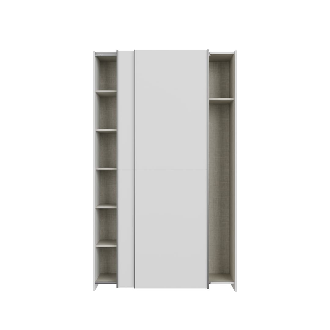 Hofsa Sliding Door Wardrobe 120cm in White, image 6